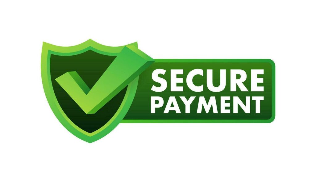 secure payment credit card icon with shield secure transaction stock illustration vector